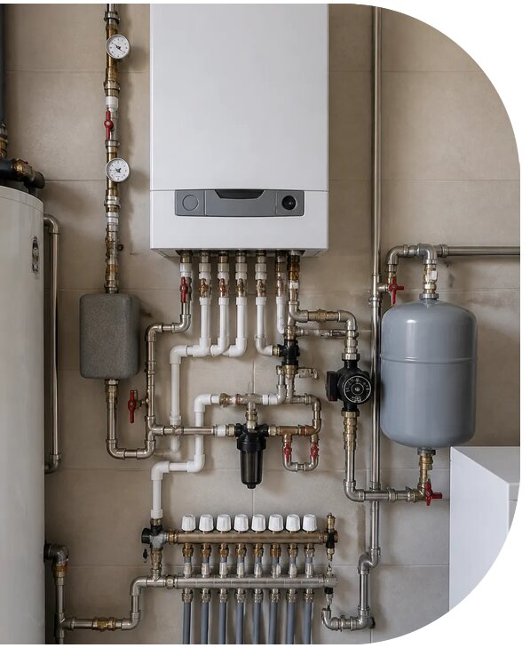 Профессиональная обвязка котла отопления в Лиски для дома
