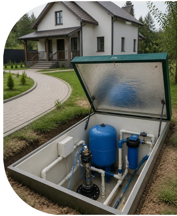 Автономное водоснабжение дома в Лиски от 164115 р. | АПаруса-Лск