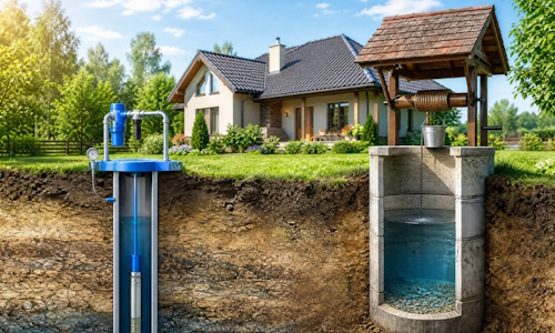 Автономное водоснабжение загородного дома Лиски: скважина или колодец 